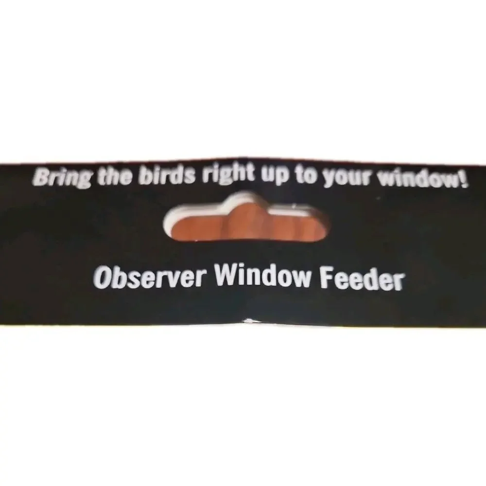 More Birds Observer Window-Mounted Bird Feeder